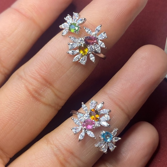 S925 designer Natural Tourmaline ring - Picture 7 of 16